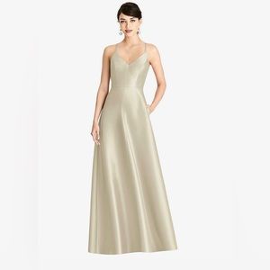 Alfred Sung Champagne Bridesmaids Dress size 8